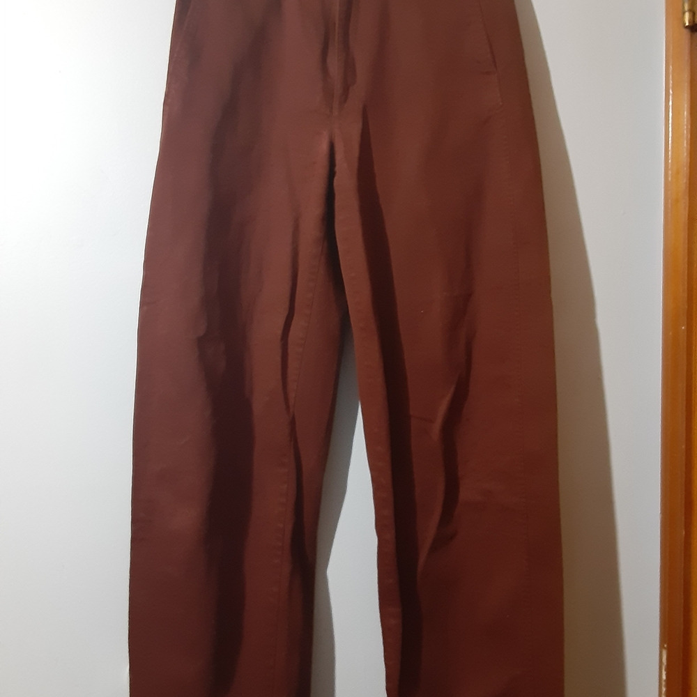 Uniqlo Women's Barrel Wide Leg Pants - Brown Size 8